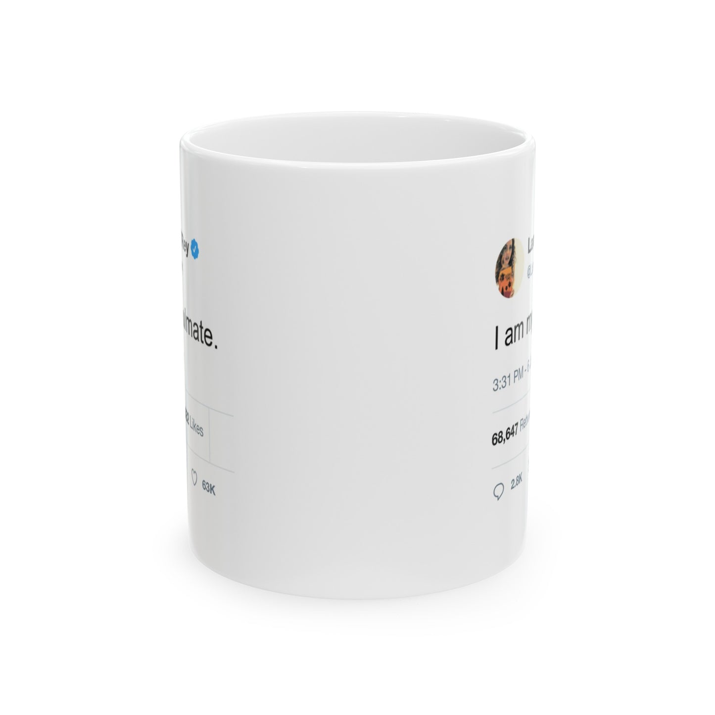 Lana Del Rey Quote "I am my Soulmate", Lana Del Rey Memes Coffee Mug, Lana Del Rey, Human Emotions Mug