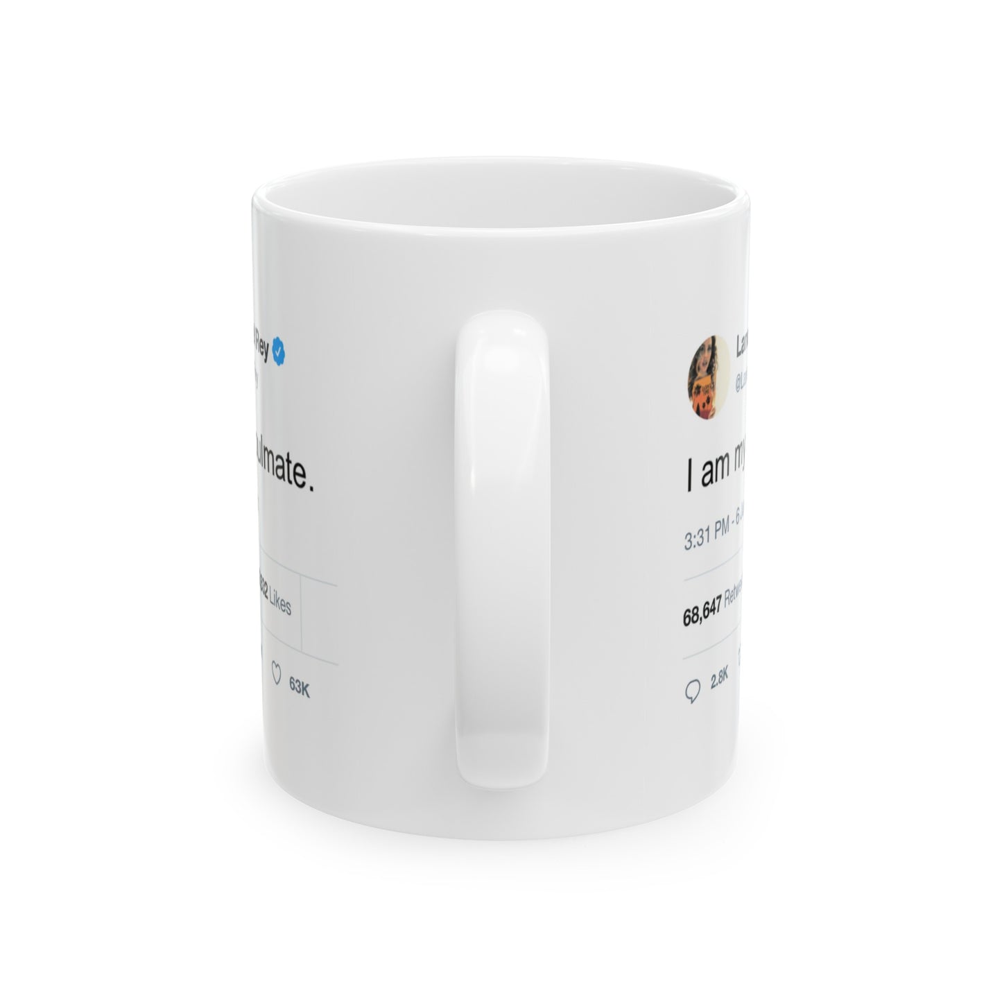 Lana Del Rey Quote "I am my Soulmate", Lana Del Rey Memes Coffee Mug, Lana Del Rey, Human Emotions Mug