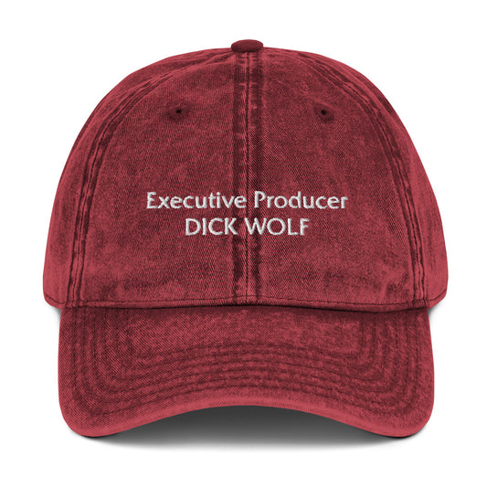 Executive Producer Dick Wolf Embroidered Vintage Cap, Dick Wolf, Law & Order