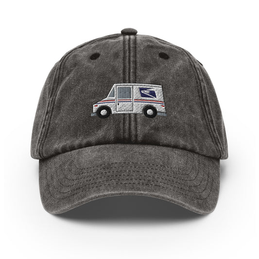 Mail Truck Embroidered Postal Truck Cap